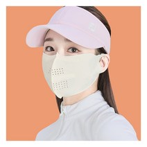 모델로 골프마스크 자외선차단 여성 자전거 등산 마스크, 선택완료, 아이보리/S
