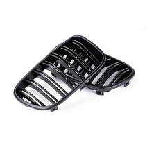 간편교체1쌍 전면 무광택 BMW X3 F25 2010-2013 레이싱 프론트 범퍼 그릴 자동차 스타일링, 01 Matte Black