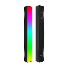 rgb 사운드 컨트롤 led 라이트 앱 컨트롤 픽업 음성 활성화 리듬 조명 컬러 앰비언트 led 램프 바 앰비언트 램프, 충전식