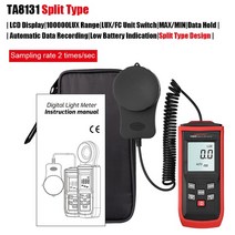 디지털조도계 조도기 HABOTEST 디지털 Luxometer 전문 럭스 미터 핸드 헬드 라이트 높은 정확도 조도계 Pho, 02 TA8131 Split Type