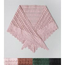 코튼 레이스 삼각 머플러
