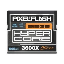 PixelFlash 512GB 픽셀 플래시 HyperCore Cast 2.0 메모리 카드 3600X 속도 560MB/s SATA3 VPG-130 카드와 DSLR 시네마틱 비디오 및, 512GB_CFAST Card