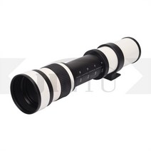 JINTU 화이트 420-800mm F/8.3 망원 렌즈 + 2x 캐논 1500D 용, 01 Canon EF