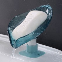 배수가 용이한 럭셔리 욕실 비누 거치대 비누받침대 비누대, 그린(반투명), 1개