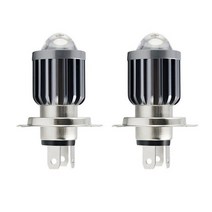 야마하 복스50 오토바이 LED 확산렌즈 전조등 H4 1pcs, 1개