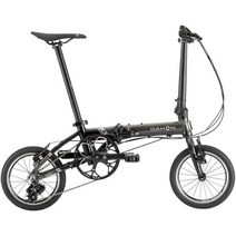 DAHON 14 인치 k3 아키보우 모델 접이식 자전거 3단 변속 경량 접이식 미니벨로, 메트블랙