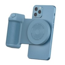 BBC-8 파스텔 맥세이프 블루투스 스마트폰 카메라 셔터 핸드그립 한손촬영 셀카모드 수동셔터 무선리모컨, BBC8_파스텔셔터_블랙