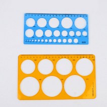 투명 동그라미 그리기 원형 도형자 모형자 자 학용품자 템플레이트 원형모형자, 사이즈, 대
