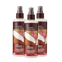 데저트에센스 코코넛 헤어 디프리저 & 히트 프로텍터, 237ml, 3개