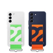 삼성정품 갤럭시S22 실리콘커버with스트랩 EF-GS901 N, 네이비