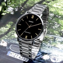 카시오 남성 슬림디자인 캐주얼 메탈 손목시계