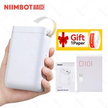 Niimbot-D11 Plus D101 열전사 프로젝터 잉크리스 휴대용 포켓 라벨 메이커 휴대 전화 가정 사무실용 스티커 인쇄 기계, [01] D101 Printer, 01 D101 Printer
