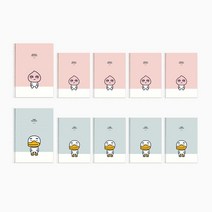 카카오프렌즈 스프링 연습장 / 10권 묶음 4권 묶음상품 / 라이언 어피치 무지 튜브 / 대용량연습장 무지연습장 스프링노트, 어피치5권+튜브5권(10권 묶음상품)