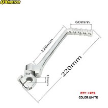 13mm 홀 킥 스타트 레버 페달 50cc 110cc 125cc 카요 SSR SDG BSE 먼지 핏 자전거, 02 White Holes 13mm