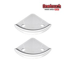 (홈쇼핑 정품) 원터치 매직쉘프 2세트/욕실선반/욕실코너선반/본사직배송/100%국내생산/최란선반