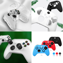XBOX SERIES 시리즈 X S 컨트롤러 케이스 커버 실리콘 크리스탈 보호 엑스박스, 블랙, [DOBE] 실리콘 케이스