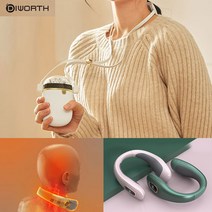 디월스 USB충전 휴대용 손난로 넥히터 넥밴드 목걸이형 보조배터리 겸용 핫팩, 웜플렛 핑크(HH01)
