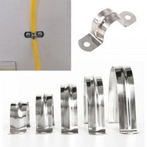 10pcs 스테인레스 스틸 u 브래킷 튜브 스트랩 장력 클립 파이프 안장 클램프 도관 호스 파이프 튜브 고정 클립, m70