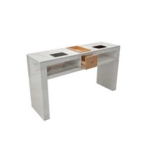 네일샵 테이블 작업대 선반 패디 매니큐어 네일아트, 화이트 싱글 120cmx40cmx78cm