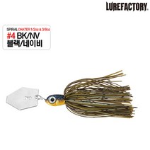우기마켓 루어팩토리 스파이럴 채터 루어 스피너베이트 1/2oz 3/8oz 배스루어, 4번 3/8oz