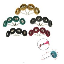 아이스오거 아이스드릴 오거드릴미니 드릴 연마 브러시 2.35mm 생크 나일론 버핑 휠 Dremel 로타리 핸드 툴, 06 Mixed_03 15pcs