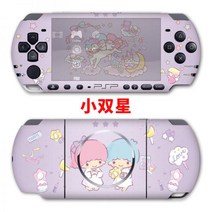 「아이디어 」PSP3000 PSP2000 스티커1000쿠로미 필름바디 스크럽 보호필름 부착기 컬러 필름 게임 캐릭터, PSP1000 작은쌍성스티커+크리스
