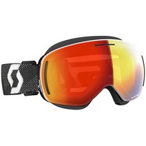 Scott LCG Evo 스노우 크로스 고글(옐로우/인핸서 레드 크롬 렌즈), White/Black / Enhancer Red Chr