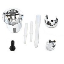 RV 부품 ROCA Cistern D2D 듀얼 플러시 푸시 버튼 하프문 AH0001800R 호환 스타일 스레드 푸시로드 쇼트 바디 크롬