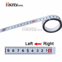 측정기 메트릭 스틸 마이 터 트랙 테이프 측정 0.5 '자기 접착 스케일 눈금자 1-5M 라우터 테이블 톱 T-트, Right to Left_2M