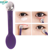 눈찜질기 온열 마사지기 핸디 눈 운동기 안마기 자고있는 아이 마스크 주걱 안면 거상 아이 마사지 미용 도구 다크 서클 아이 크림 분할 국자 아이 마사지 스틱 뜨거운