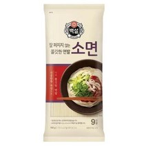 CJ 백설 소면 멸치 잔치 비빔 열무 국수 골뱅이무침 오징어볶음 가족 식사 홈파티 음식 900g, 1개