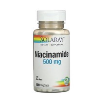 솔라레이 나이아신 아미드 500mg 100베지캡슐 알로에베라 함유 비타민B3 니아신