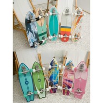 스케이트보드 서핑보드 페달프리 빅피쉬 브러쉬, 블랙(B7스프링브릿지)30인치-사이판