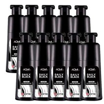 일양약품 아오미 데일리 블랙 염색 샴푸 180ml (어두운갈색)/새치/흰머리/뿌리/커버/염색/샴푸, 10개
