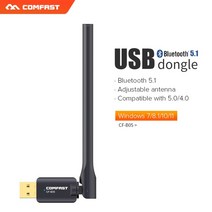 드라이버 BT5.1 USB 블루투스 동글 어댑터 PC 스피커 용 안테나 포함 무선 마우스 오디오 수신기 송신기, [01] CF-B05