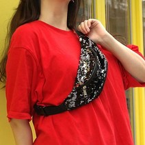 여자 힙색 스팽글 가방 슬링백 허리 웨이스트 백 쌕 핸드폰가방 힙색가방 스포츠 미니 메신저백 여자