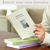 100가지 qna 자문자답 질문 일기 Q&A 다이어리 데일리 일기장 스티커 세트, 자문자답 일기장 라벤더