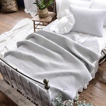 사그락 면리플 누비이불 겸 패드 그레이 2size