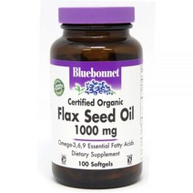 블루보넷 뉴트리션 아마씨 오일 1000 mg 100 소프트젤