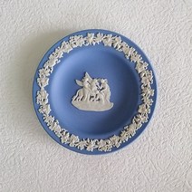 영국 wedgwood 양각 세라믹 작은 접시 유럽 복고풍 레트르 부티크 컬렉션 장식, 하늘색 덩굴 4, 1개