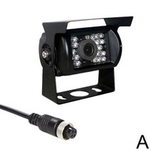 화물차후방카메라 트럭 포터 화물 후방카메라 방수 18 LED 자동차 후방 보기 주차 백업 카메라 버스 모터홈 밴용 AHD HD IR 야간 투시경, A