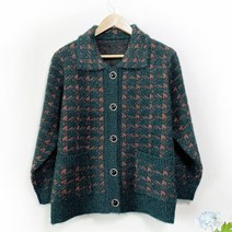 국민할매 엄마옷 할머니옷 극세사 하운드 카라 가디건[DAS-C2] 할머니세타 자켓 스웨터 봄 가을 겨울 요양원옷