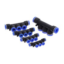 공압 피팅 PY/PU/PV/PE/HVFF/SA 공기 수도관 및 파이프 커넥터 직접 추력 4 ~ 12mm 플라스틱 호스 퀵 커플, 06 PK_02 Tube 6mm