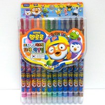 지구화학 뽀롱뽀롱뽀로로 지구 샤프식 색연필, 12색