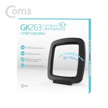 컴스 DTV TV안테나 수신기 지상파안테나 실내용 공중파 UHF GK263
