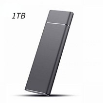 100% 정품 SSD 외장 하드 드라이브 500GB 8TB 16TB HD USB HDD 휴대용 저장 장치 컴퓨터 노트북용 모바일 하드 디스크, 1TB Black