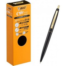 빅(Bic) 볼펜 클릭 골드 0.5 유성 블랙 매끄러운 블랙축 12개 CFCGBLK05BLKJ 123837, one option