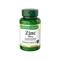 Nature’s Bounty Zinc 아연 피콜리네이트 이뮨 50mg Immune Support 250 Caplets, 250 Count (Pack of 1)