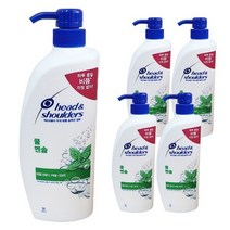 헤드앤숄더 쿨 멘솔 샴푸 850ml 5개