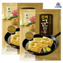 [퀴클리몰] 대림선 철판사각잡채 군만두 800g, 800g x 2개